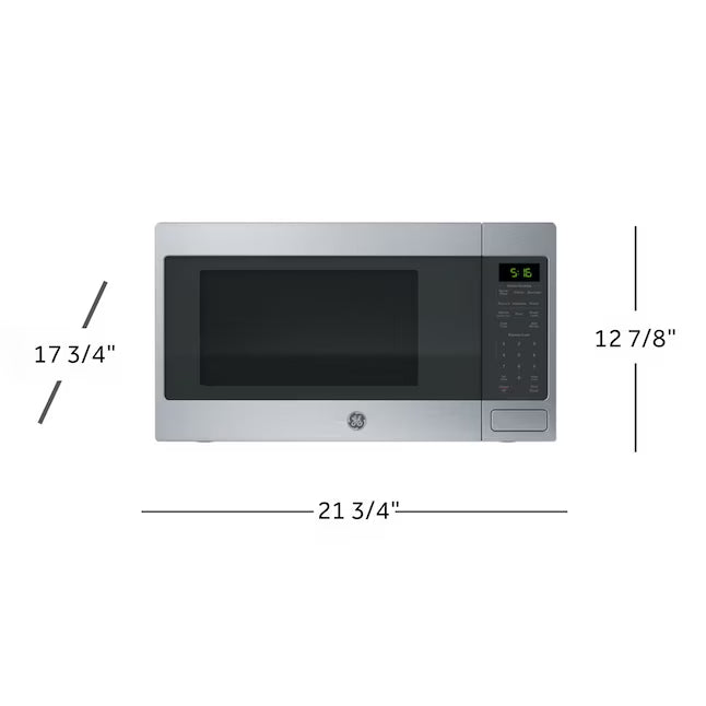 GE® 1.6 Cu. Ft. Countertop Microwave Oven in Stainless Steel GCST16S1WSS - Open Box