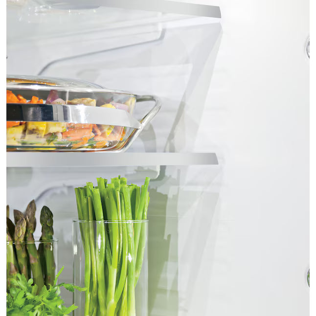 GE ENERGY STAR 22.1 Cu. Ft. Counter-Depth Fingerprint Resistant French-Door Refrigerator GYE22GYNFS - Scratch & Dent (Moderate)