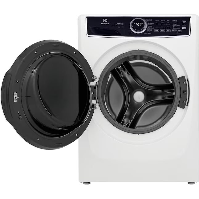 Electrolux 4.5 Cu.Ft. Stackable Front Load Washer with Steam and SmartBoost Wash System ELFW7637AW - Scratch & Dent (Moderate) and Electrolux 8.0 cu. ft. Front Load Electric Dryer with Perfect Steam 16182 - ELFE7637AW - Open Box