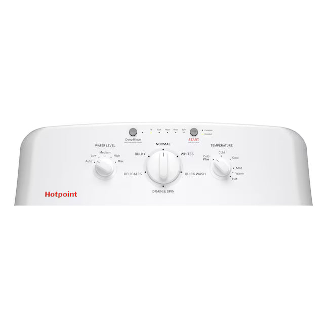 Hotpoint® 4.0 cu. ft. Capacity Washer with Cold Plus and Water Level Control 251310SD908 - HTW265ASWWW - Open Box