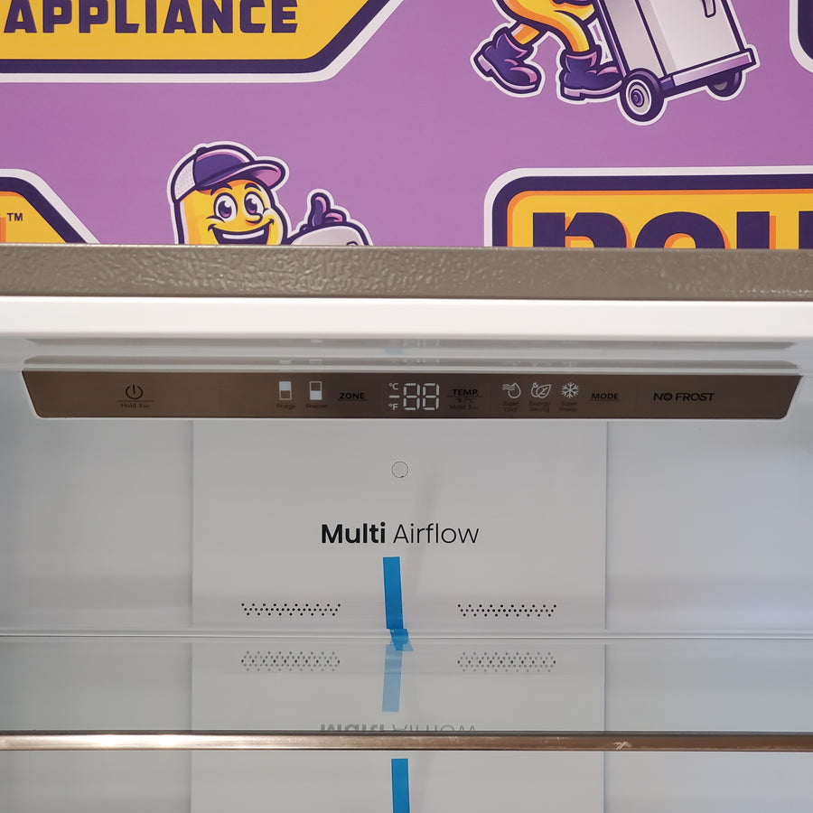 Hisense Counter Depth Bottom Freezer 17.2 Cu. Ft. Refrigerator with LED Lighting and Super Cool and Super Freeze in Fingerprint Stainless Steel 24SD053 - HRB171N6ASE - Scratch and Dent (Minor)