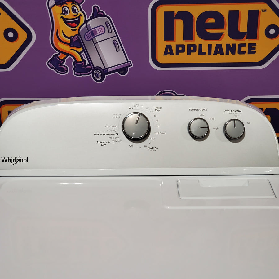 Whirlpool White Electric Extra Large 7.0 Cu. Ft. Dryer with Wrinkle Shield 6SD78 - WED4815EW - Scratch & Dent (Minor)