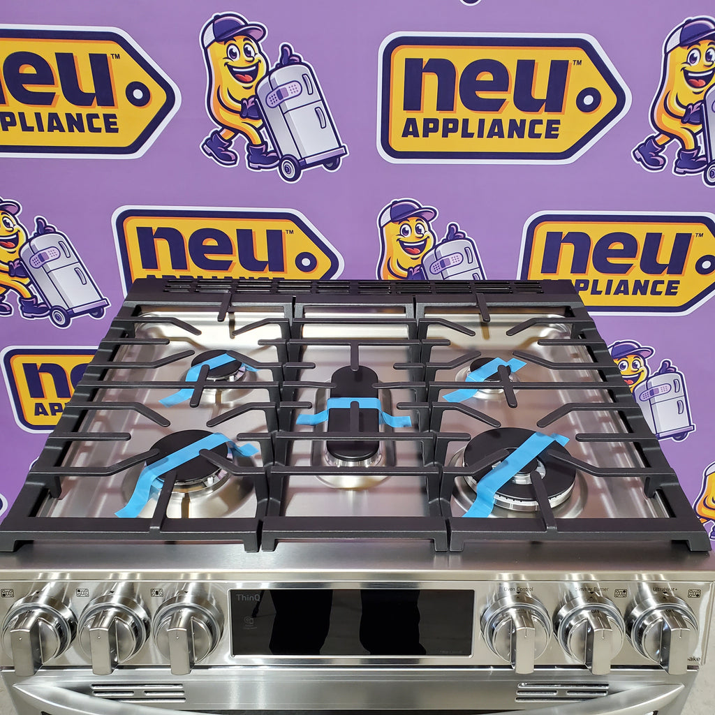 LG 6.9 cu. ft. Smart Gas Double Oven Slide-in Range with InstaView®, ProBake® Convection, Air Fry, and Air Sous Vide 3SD906 - LTGL6937F - Open Box