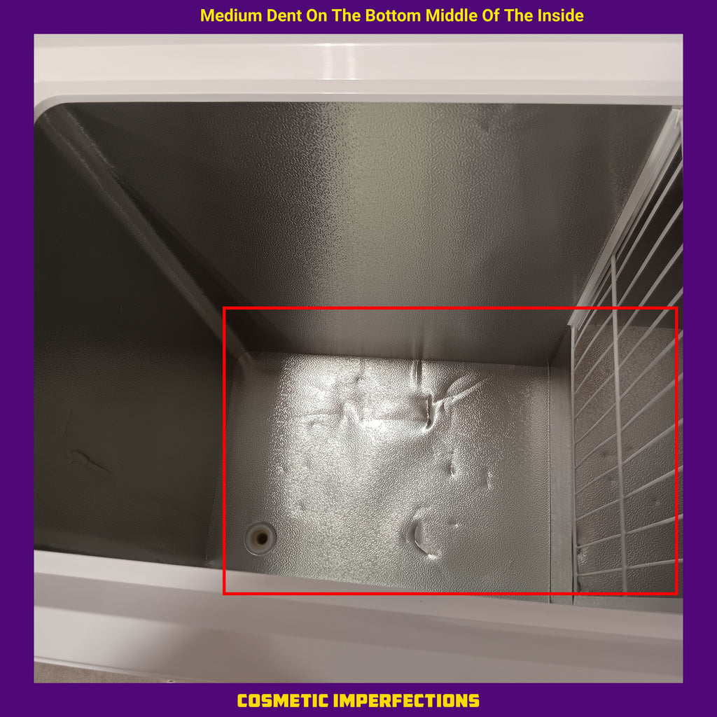 Pictures of Magic Chef 7.0 cu. ft. Chest Freezer in White with 7.0 Cu. Ft. Capacity, Manual Defrost, and Sliding-Bulk Storage Baskets HMCF7W4 - Scratch & Dent (Moderate) - Neu Appliance Outlet - Discount Appliance Outlet in Austin, Tx