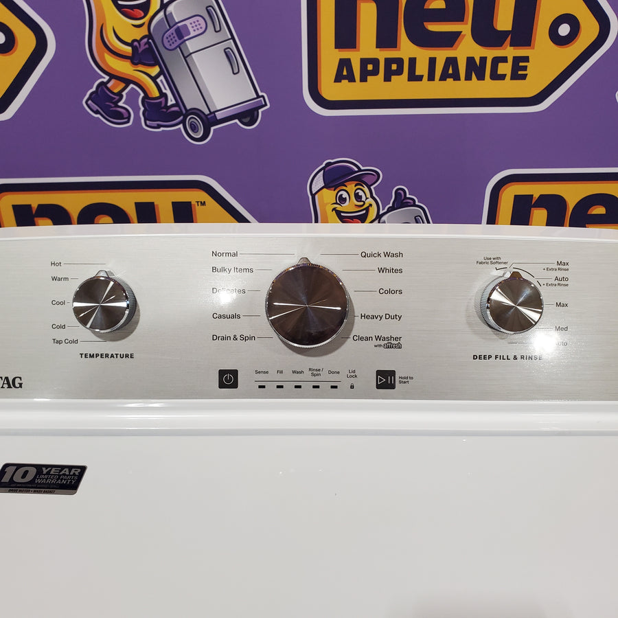 Maytag Top Load 4.5 Cu. Ft. Washer with Deep Fill in White 22221433 - MVW4505MW - Open Box