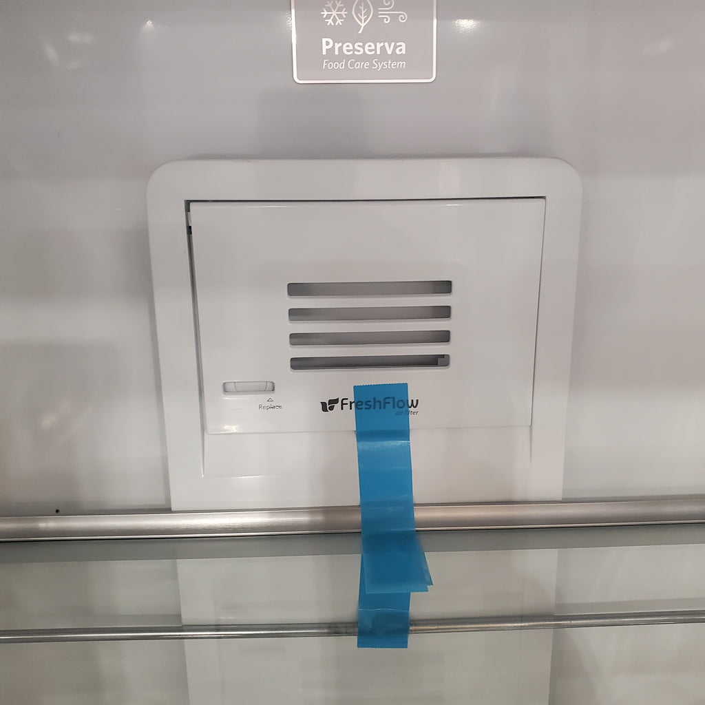 Pictures of KitchenAid 22.6-cu ft Counter-depth Side-by-Side Refrigerator with Ice Maker (Stainless Steel with Printshield Finish)-KRSC703HPS-Open Box - Neu Appliance Outlet - Discount Appliance Outlet in Austin, Tx