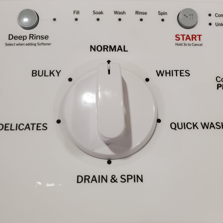 Hotpoint® 4.0 cu. ft. Capacity Washer with Cold Plus and Water Level Control HTW265ASWWW - Scratch & Dent (Minor) and Hotpoint® 6.2 cu. ft. vented Electric Dryer with Auto Dry 16148 - HTX26EASWWW - Scratch & Dent (Minor)