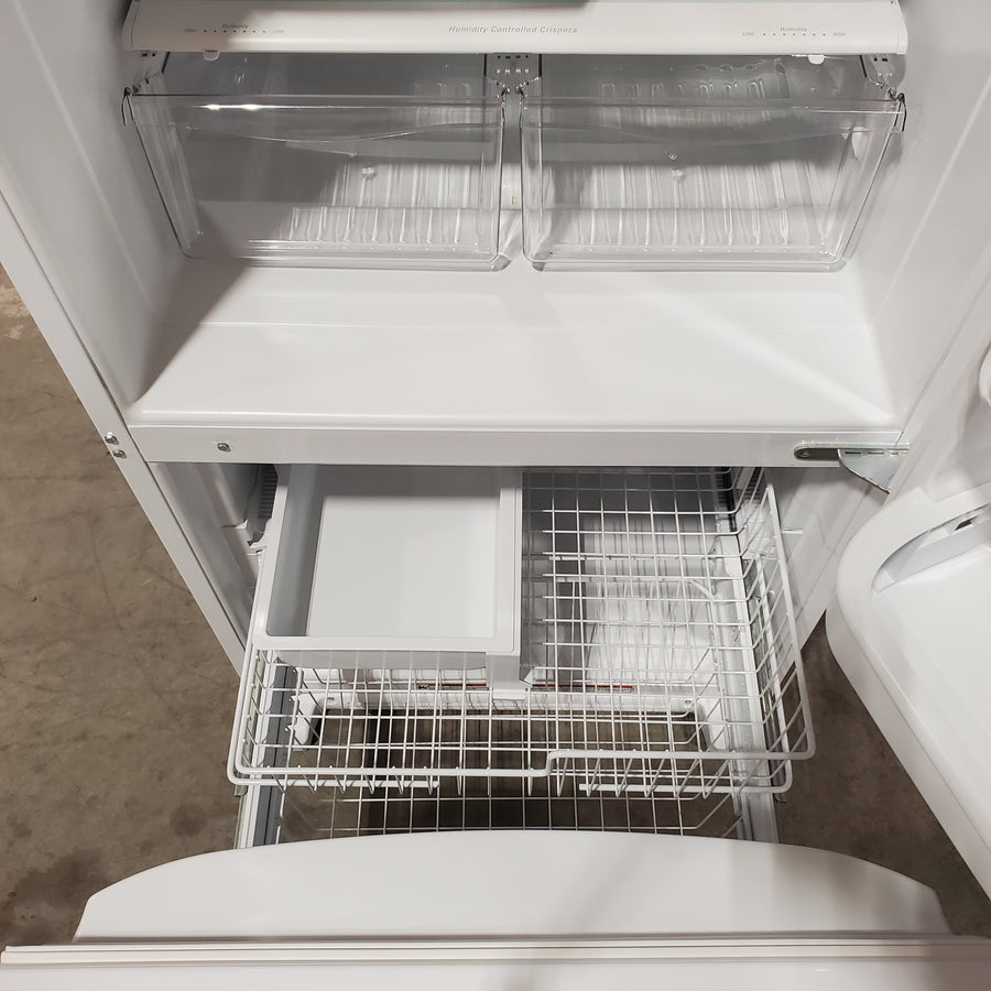 Whirlpool 18.7 cu. ft. Bottom Freezer Refrigerator in White WRB329DMBW - Scratch & Dent (Minor)