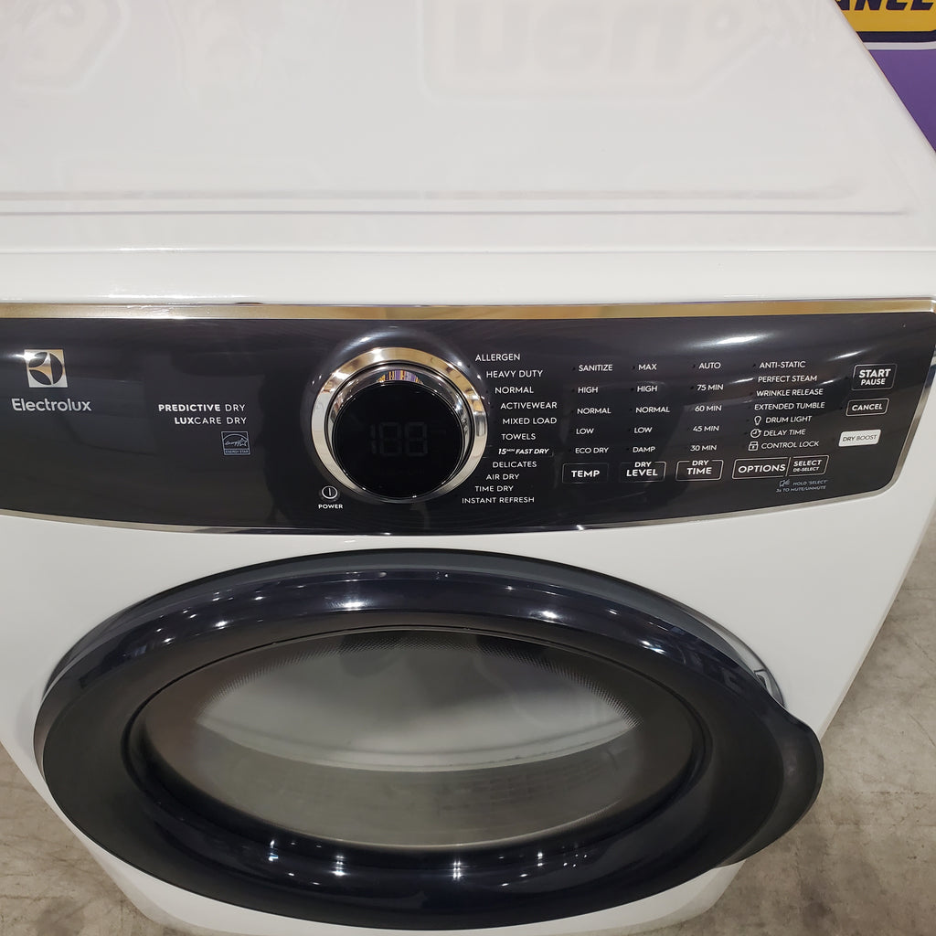 Pictures of Electrolux 8.0 Cu. Ft. Front Load Perfect Steam™ Gas Dryer with LuxCare® Dry and Instant Refresh ELFG7626BW - Scratch & Dent (Minor) - Neu Appliance Outlet - Discount Appliance Outlet in Austin, Tx