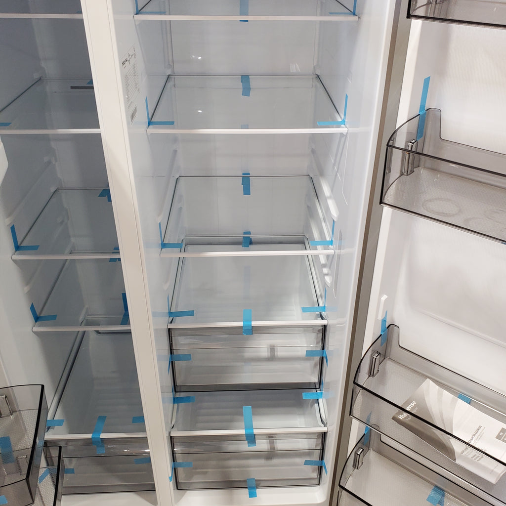 Pictures of Hisense 29.1 cu. ft. Standard Depth Side by Side Refrigerator Stainless Steel HRS290P5FSE - Open Box - Neu Appliance Outlet - Discount Appliance Outlet in Austin, Tx