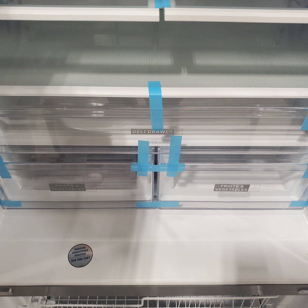 Pictures of Whirlpool Stainless Steel 36 in. 25.2 cu. ft. Standard Depth French Door Refrigerator in Fingerprint Resistant Stainless Steel, WRFF3236RZ- Scratch and Dent (Minor) - Neu Appliance Outlet - Discount Appliance Outlet in Austin, Tx