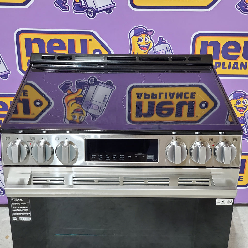 LG 6.3 cu ft. Smart Electric Slide-in Range with Air Fry & EasyClean® 5SD177 - LSEL6333XE - Open Box
