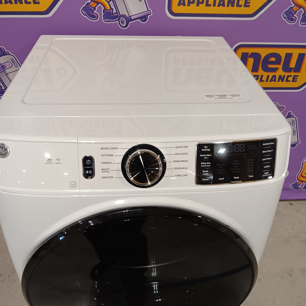 Pictures of GE ENERGY STAR 7.8 cu. ft. Smart Frontload Electric Dryer with Sensor Dry GFD55ESSNWW - New in Box - Neu Appliance Outlet - Discount Appliance Outlet in Austin, Tx