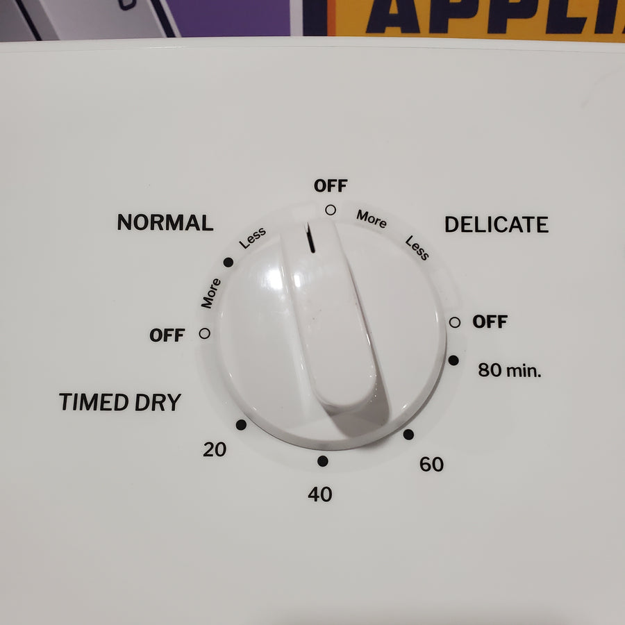 Hotpoint 6.2 cu. ft. Capacity Electric Dryer with Up To 120 ft. Venting and Shallow Depth 25131SD949 - HTX26EASWWW - Scratch & Dent (Major)