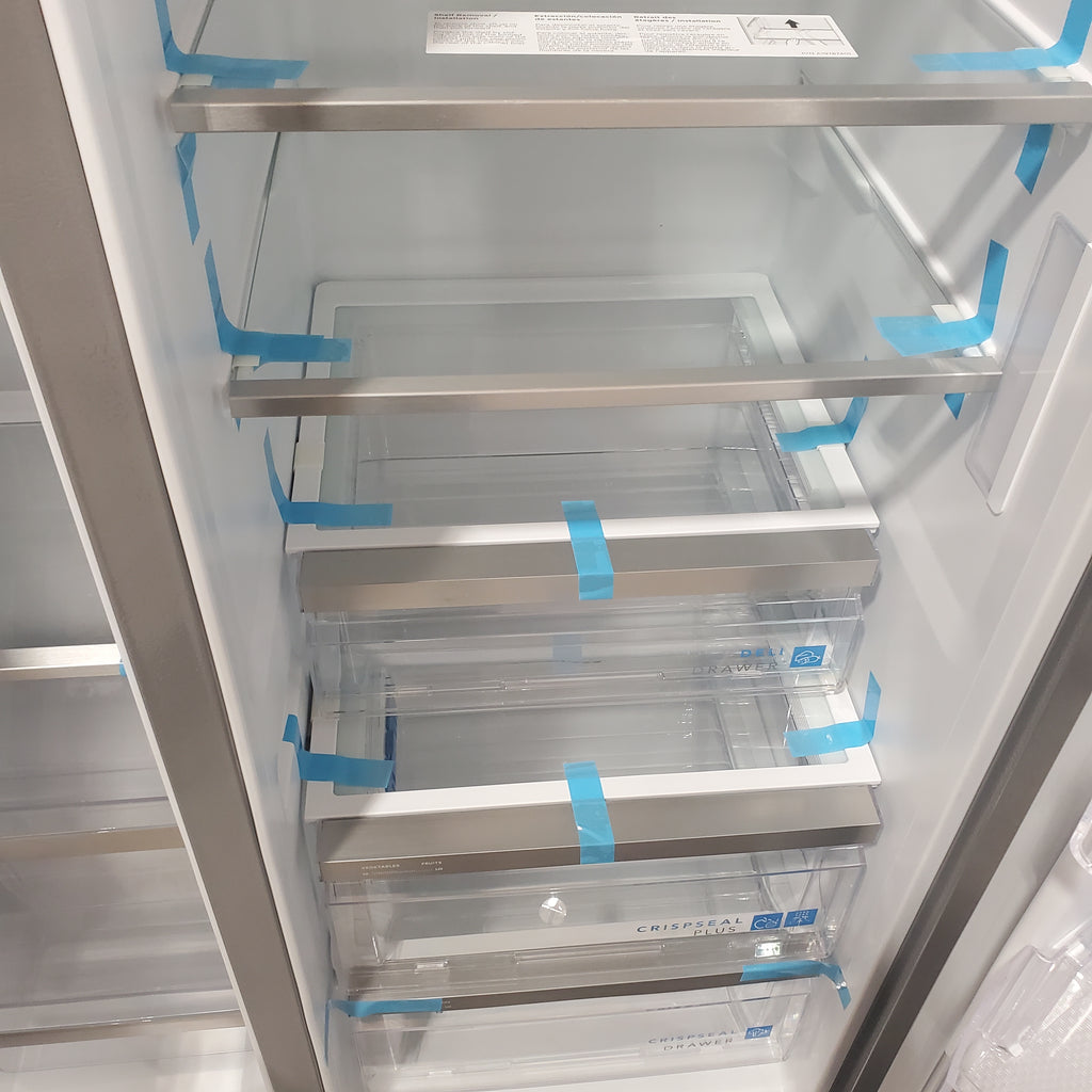 Pictures of Frigidaire 22.3-cu ft Counter-depth Side-by-Side Refrigerator with Ice Maker (Fingerprint Resistant Stainless Steel) ENERGY STAR-GRSC2352AFA-Open Box - Neu Appliance Outlet - Discount Appliance Outlet in Austin, Tx