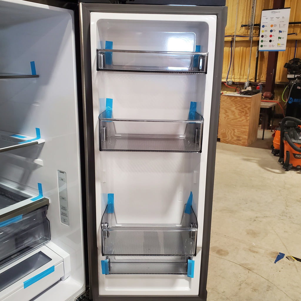 Pictures of Samsung 32 cu. ft. Mega Capacity 3-Door French Door Refrigerator with Dual Auto Ice Maker in Stainless Steel 4SD404 - RF32CG5100SR - Scratch & Dent (Minor) - Neu Appliance Outlet - Discount Appliance Outlet in Austin, Tx