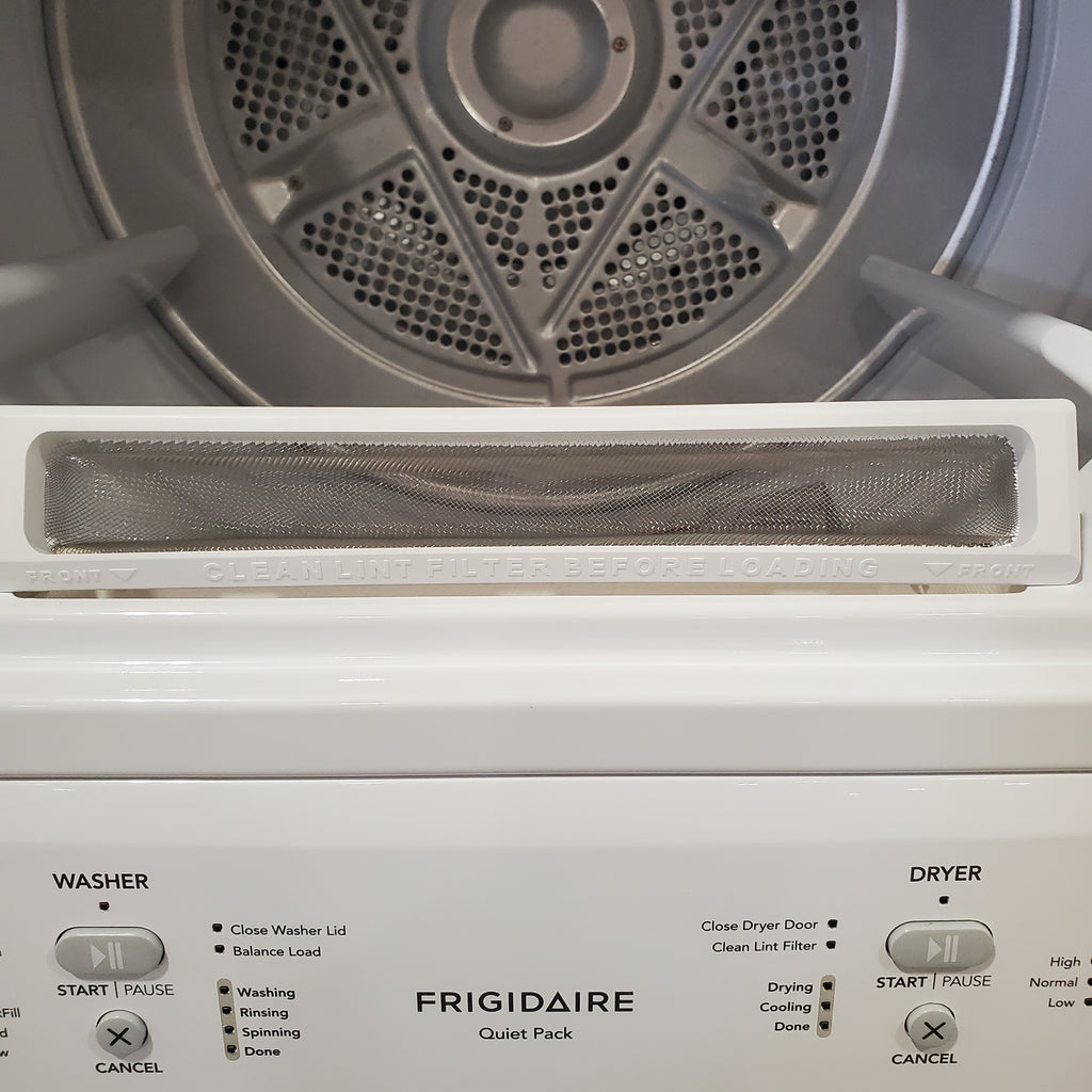 Pictures of Frigidaire Electric Washer/Dryer Laundry Center - 3.9 Cu. Ft Washer and 5.5 Cu. Ft. Dryer FLCE7522AW - Open Box - Neu Appliance Outlet - Discount Appliance Outlet in Austin, Tx