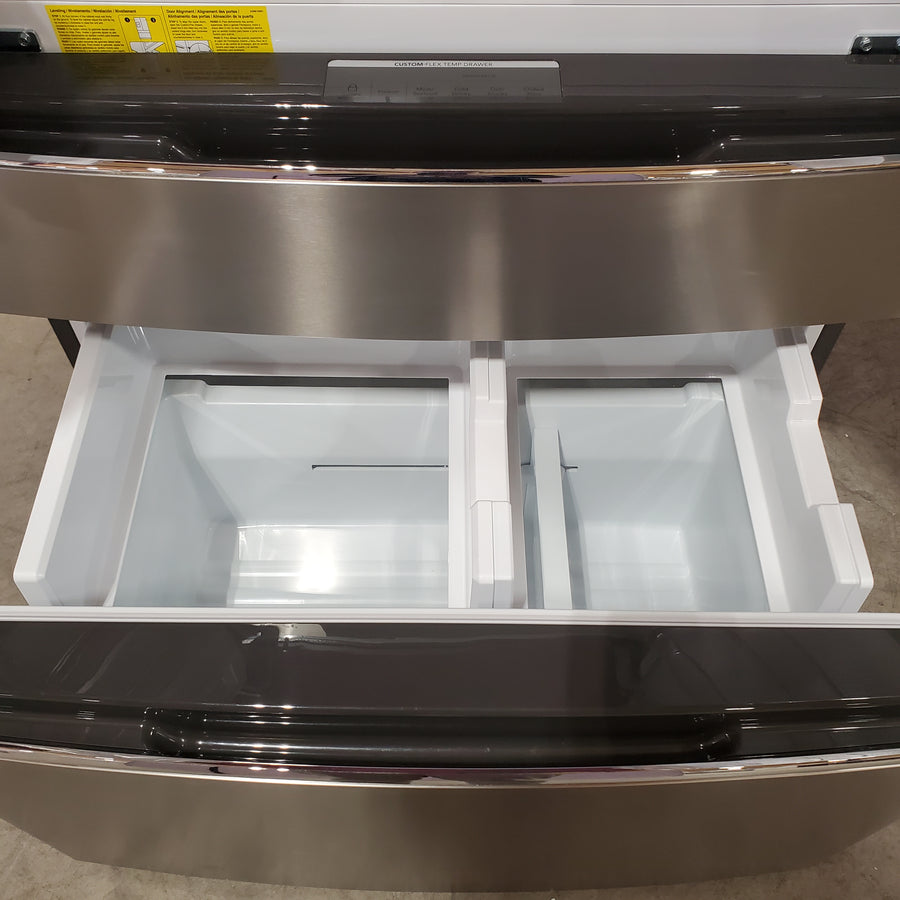 Frigidaire Gallery 22 Cu. Ft. 4-Door Counter-depth French Door Refrigerator with Ice Maker (Fingerprint Resistant Stainless Steel) ENERGY STAR 22132SD140 - GRMC2273CF - Scratch & Dent (Minor)