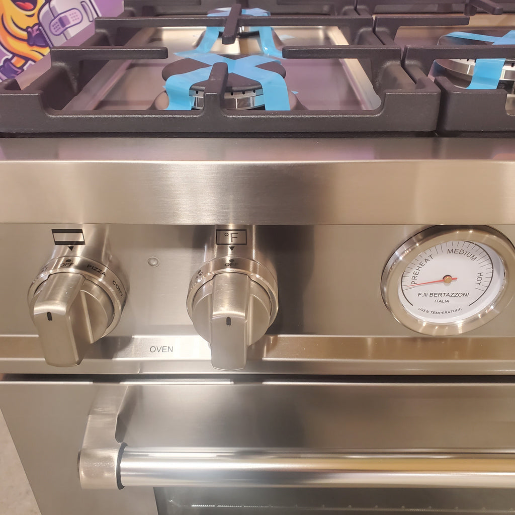 Pictures of Bertazzoni 36" Wide Freestanding Dual Fuel Range with 5 Sealed Burners and 5.9 Cu. Ft. Oven Capacity MAST365DFMXE - Open Box - Neu Appliance Outlet - Discount Appliance Outlet in Austin, Tx