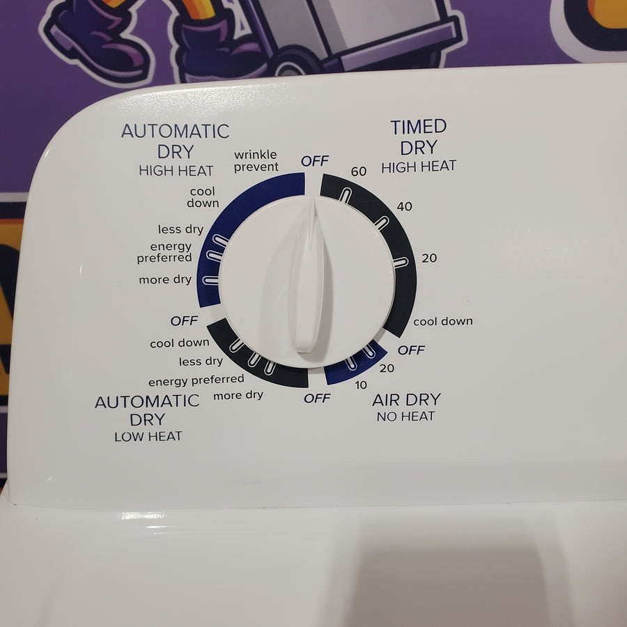 Amana 6.5 Cu. Ft. Electric Dryer with Wrinkle Shield Option and Automatic Dryness Control in White 6SD036 - NED4655EW - Open Box