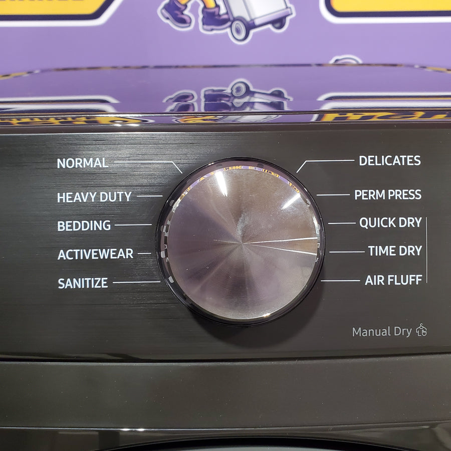 Samsung Frontload Brushed Black7.5 Cu. Ft. Electric Dryer with Sensor Dry 22132SD148 - DVE45T6000V - Scratch & Dent (Moderate)