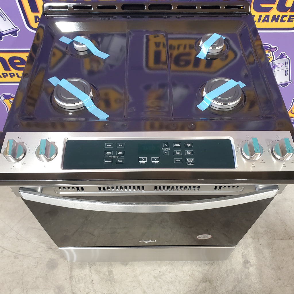 Pictures of Whirlpool Stainless Steel Gas 5.0 Cu. Ft. Range with Frozen Bake Technology WEG515S0LS - Open Box - Neu Appliance Outlet - Discount Appliance Outlet in Austin, Tx