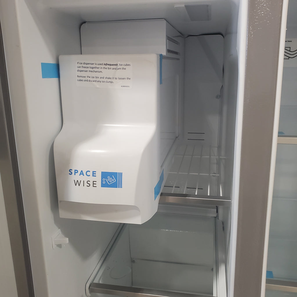 Pictures of Smudge Proof Stainless Steel ENERGY STAR Frigidaire Gallery 25.6 cu. ft. Side by Side Refrigerator with Exterior Water and Ice Dispenser - Scratch & Dent - Minor - Neu Appliance Outlet - Discount Appliance Outlet in Austin, Tx