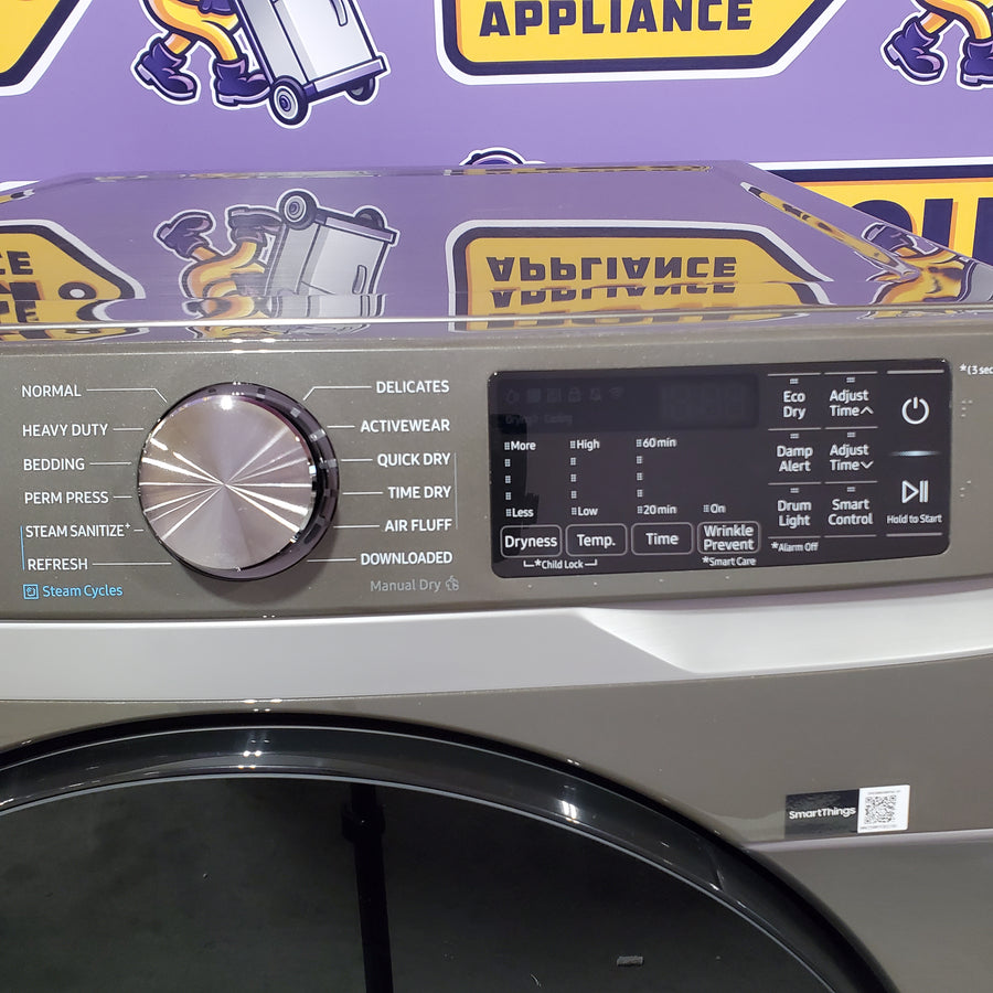 Samsung 7.5 cu. ft. Front Load Electric Dryer with Steam 251315SD1126 - DVE45B6300P - Scratch & Dent (Moderate)