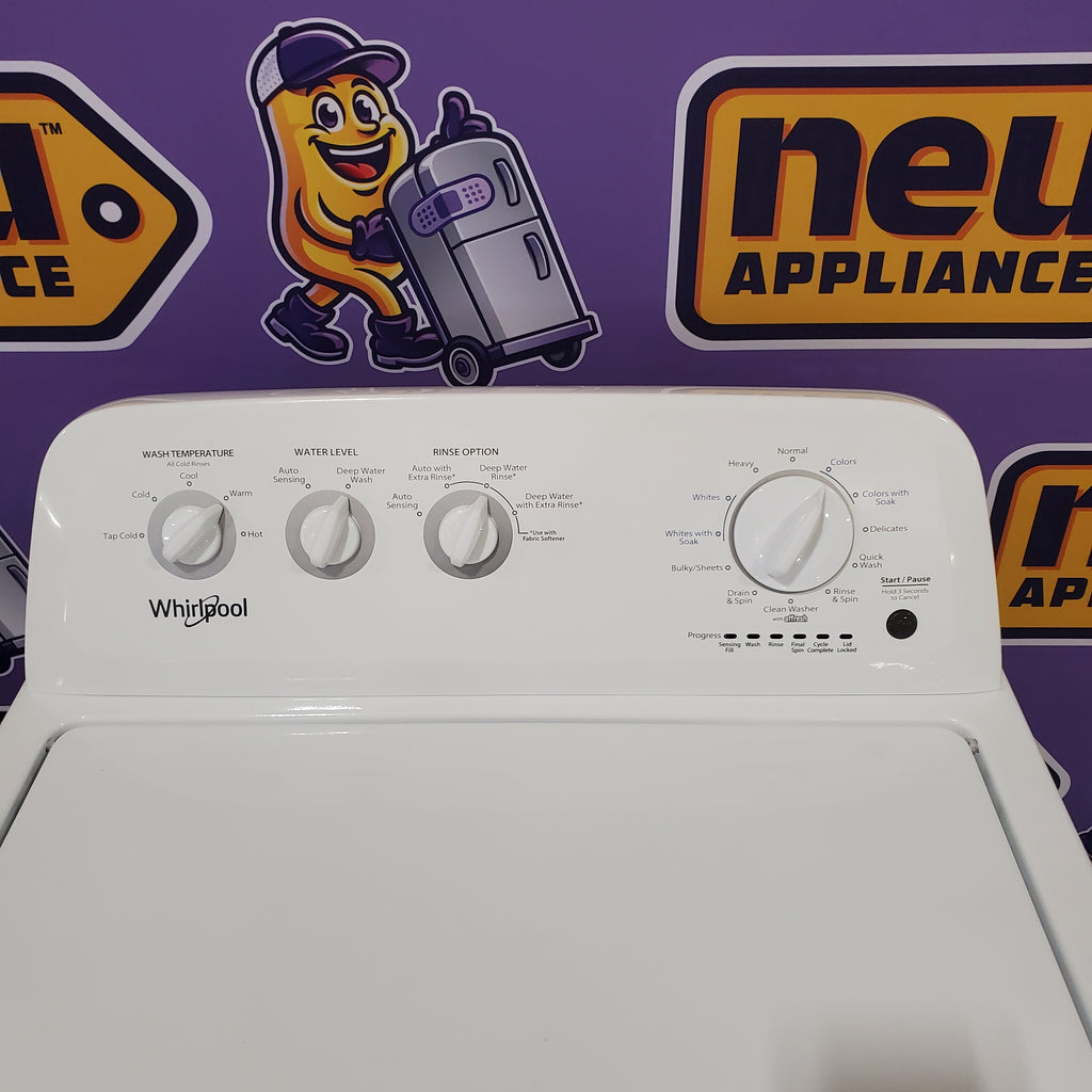 Pictures of Whirlpool White Top Load 3.8 Cu. Ft. Washer with Late Lid Lock WTW4655JW2 - Certified Refurbished - Neu Appliance Outlet - Discount Appliance Outlet in Austin, Tx
