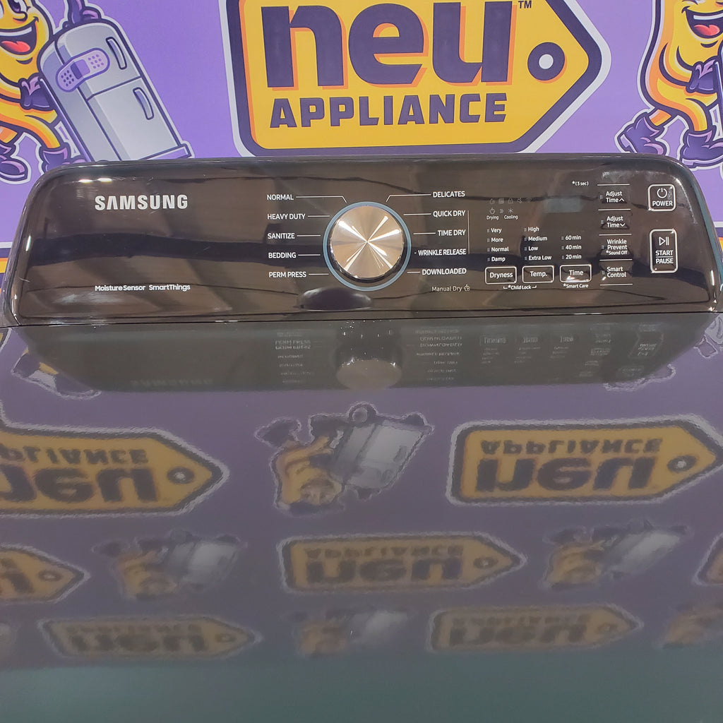 Pictures of Samsung Brushed Black 7.4 cu. ft. Smart Electric Dryer with Sensor Dry DVE47CG3500V - Scratch & Dent - Minor - Neu Appliance Outlet - Discount Appliance Outlet in Austin, Tx