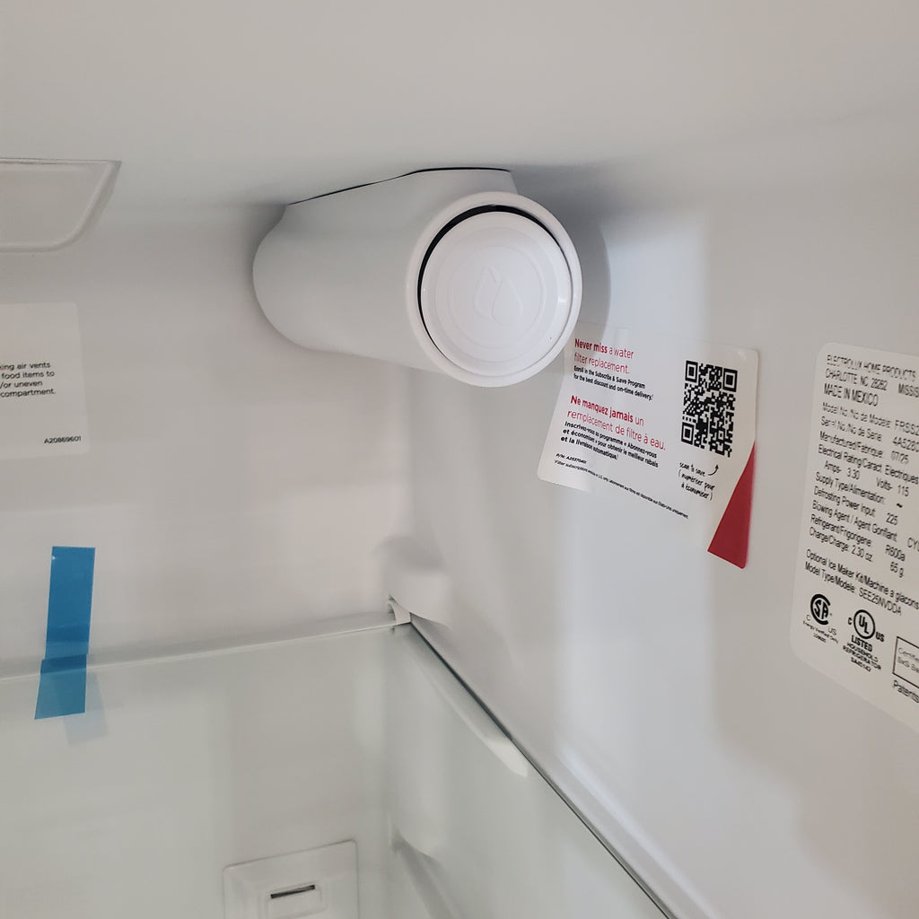 Pictures of Frigidaire 25.6-cu ft ENERGY STAR Side-by-Side Refrigerator with Ice Maker in Fingerprint Resistant Stainless Steel - 3SD675 - FRSS26L3AF - Scratch and Dent (Minor) - Neu Appliance Outlet - Discount Appliance Outlet in Austin, Tx