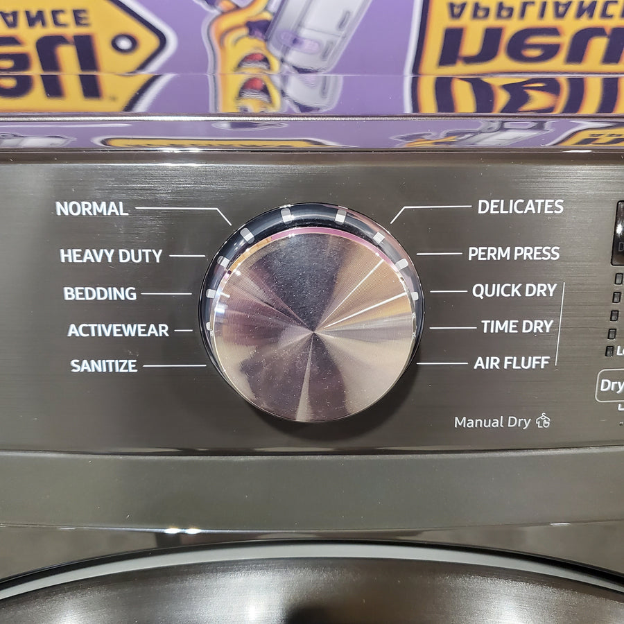 Samsung Frontload Brushed Black7.5 Cu. Ft. Electric Dryer with Sensor Dry 31131SD53 - DVE45T6000V - Scratch & Dent (Minor)