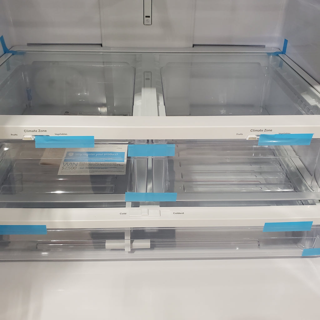 Pictures of GE 27-cu ft French Door Refrigerator with Ice Maker (Fingerprint-resistant Stainless Steel) ENERGY STAR-GNE27JYMXFS-Scratch and Dent(Minor) - Neu Appliance Outlet - Discount Appliance Outlet in Austin, Tx