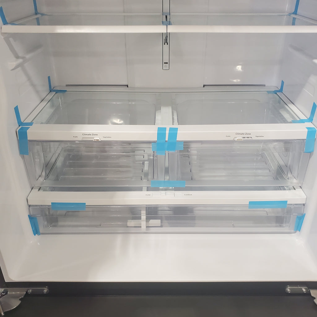 Pictures of GE 20.6 cu. ft. Counter Depth French Door Refrigerator in Fingerprint Resistant Stainless, ENERGY STAR-GYE21JYMBFFS-Open Box - Neu Appliance Outlet - Discount Appliance Outlet in Austin, Tx
