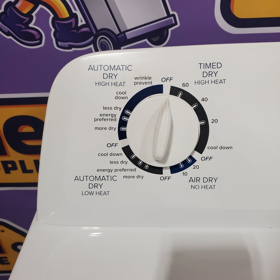 Amana 6.5 Cu. Ft. Electric Dryer with Wrinkle Shield Option and Automatic Dryness Control in White 1CR05061 - NED4655EW - Certified Refurbished