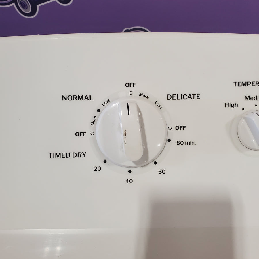 Hotpoint® 4.0 cu. ft. Capacity Washer with Cold Plus and Water Level Control HTW265ASWWW - Scratch & Dent (Minor) and Hotpoint® 6.2 cu. ft. vented Electric Dryer with Auto Dry 16138 - HTX26EASWWW - Scratch & Dent (Moderate)