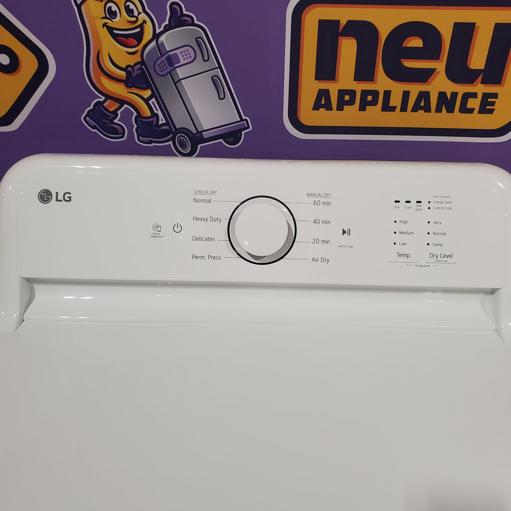 Pictures of ENERGY STAR LG 4.1 cu. ft. Top Load Washing Machine with 4-Way Agitator WT6105CW and ENERGY STAR LG 7.3 cu. ft. Electric Dryer with Smart Diagnosis DLE6100W - Open Box - Neu Appliance Outlet - Discount Appliance Outlet in Austin, Tx