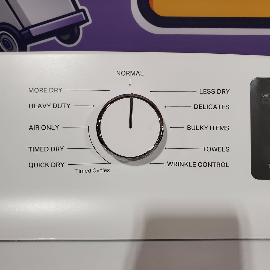 Whirlpool 4.2-4.3 Cu. Ft. Top Load Washer with 2-in-1 Removable Agitator and Soft Close Glass Lid WTW4307SW - Open Box and Whirlpool 7.0 cu. ft. Electric Dryer with Adaptive Dry and Wrinkle Shield™ Option 16121 - WED4307SW - Scratch & Dent (Minor)