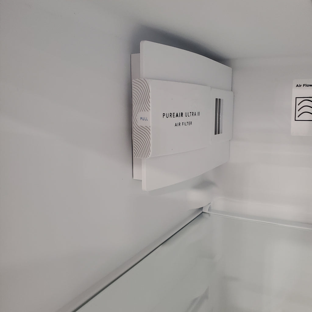 Pictures of Frigidaire 25.6-cu ft Side-by-Side Refrigerator with Ice Maker (Fingerprint Resistant Stainless Steel) ENERGY STAR-FRSS26L3AF-Scratch and Dent( Minor) - Neu Appliance Outlet - Discount Appliance Outlet in Austin, Tx