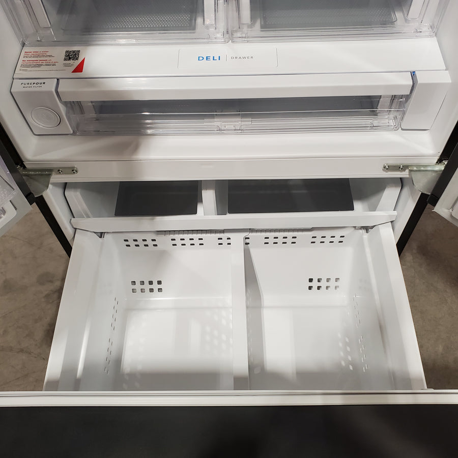 Frigidaire 28 Cu. Ft. Standard-Depth French Door Refrigerator in Black Stainless Steel FRFS2823AD - Scratch & Dent (Moderate)