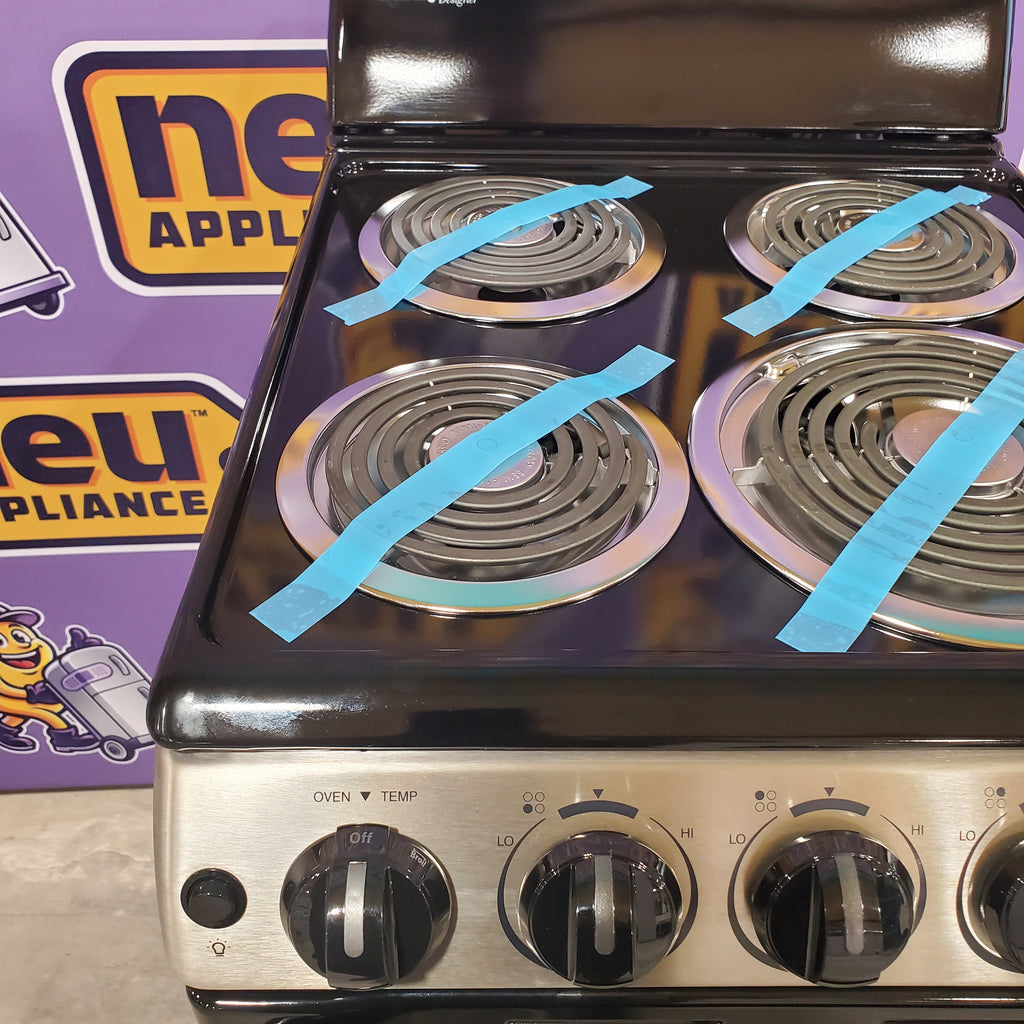 Pictures of Danby 20″ Wide Electric Range in Stainless Steel DER202BSS - New in Box - Neu Appliance Outlet - Discount Appliance Outlet in Austin, Tx