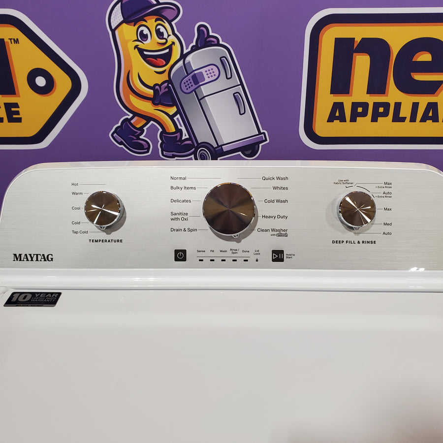 Maytag 4.2 Cu. Ft. Capacity Top Load Washer in White 22136SD362 - MTW4205SW - Open Box