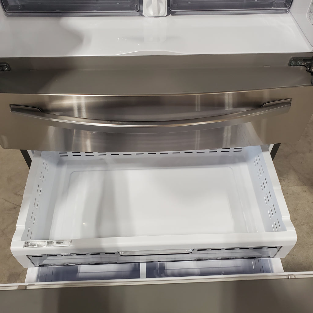Pictures of Samsung 28 cu. ft. 4-Door French Door Refrigerator with FlexZone™ Drawer in Stainless Steel RF28R7201SR - Open Box - Neu Appliance Outlet - Discount Appliance Outlet in Austin, Tx