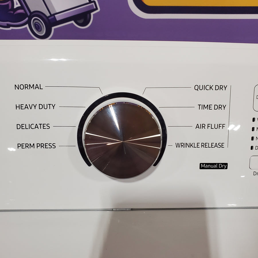 Samsung 7.2 cu. ft. Electric Dryer with Sensor Dry in White 22136SD255 - DVE45T3200W - Open Box