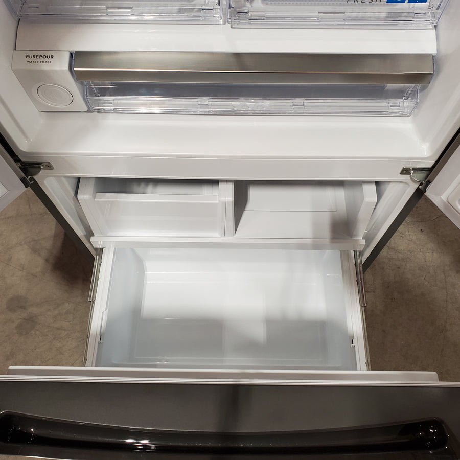 Frigidaire Gallery 20 Cu. Ft. 30" Wide Standard-Depth French Door Refrigerator in Stainless Steel 20SD80 - GRFN2023AF - Scratch & Dent (Minor)