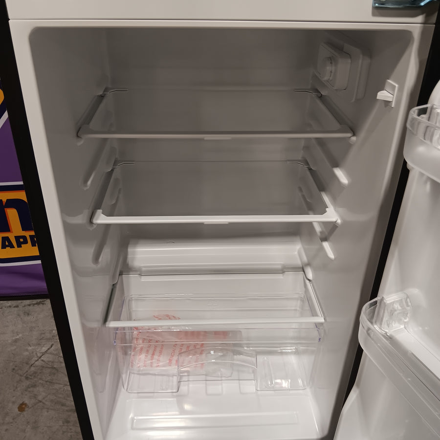 Vissani 4.5 cu. ft. 2-Door Mini Refrigerator in Platinum Steel with Freezer HVDR45PS - Scratch & Dent (Moderate)