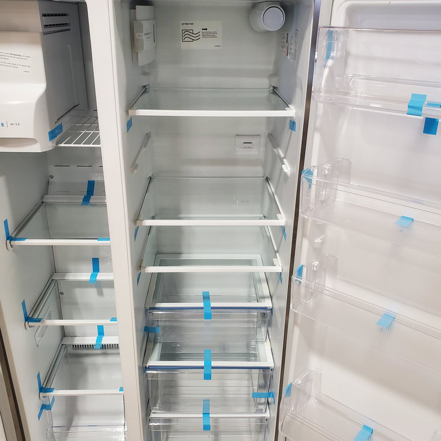 Frigidaire 22 Cu. Ft. Counter-Depth Side-by-Side Refrigerator in Stainless Steel 4SD450 - FRSC2333AS - Scratch & Dent (Minor)