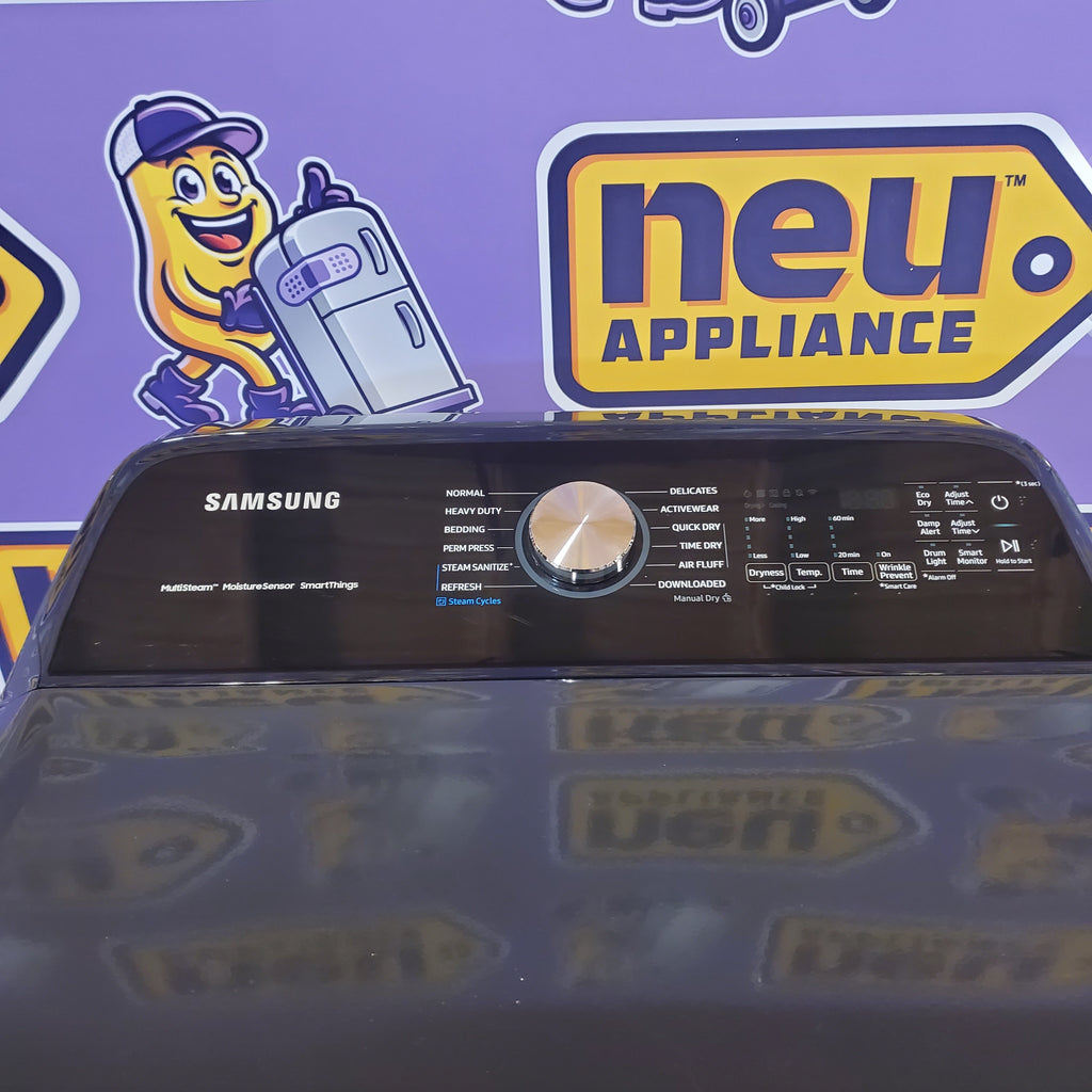 Samsung 5.1 cu. ft. Smart Top Load Washer with ActiveWave™ Agitator and Super Speed Wash WA51A5505AV - Certified Refurbished and Samsung 7.4 cu. ft. Smart Gas Dryer with Steam Sanitize+ 16072 - DVG52A5500V - Certified Refurbished