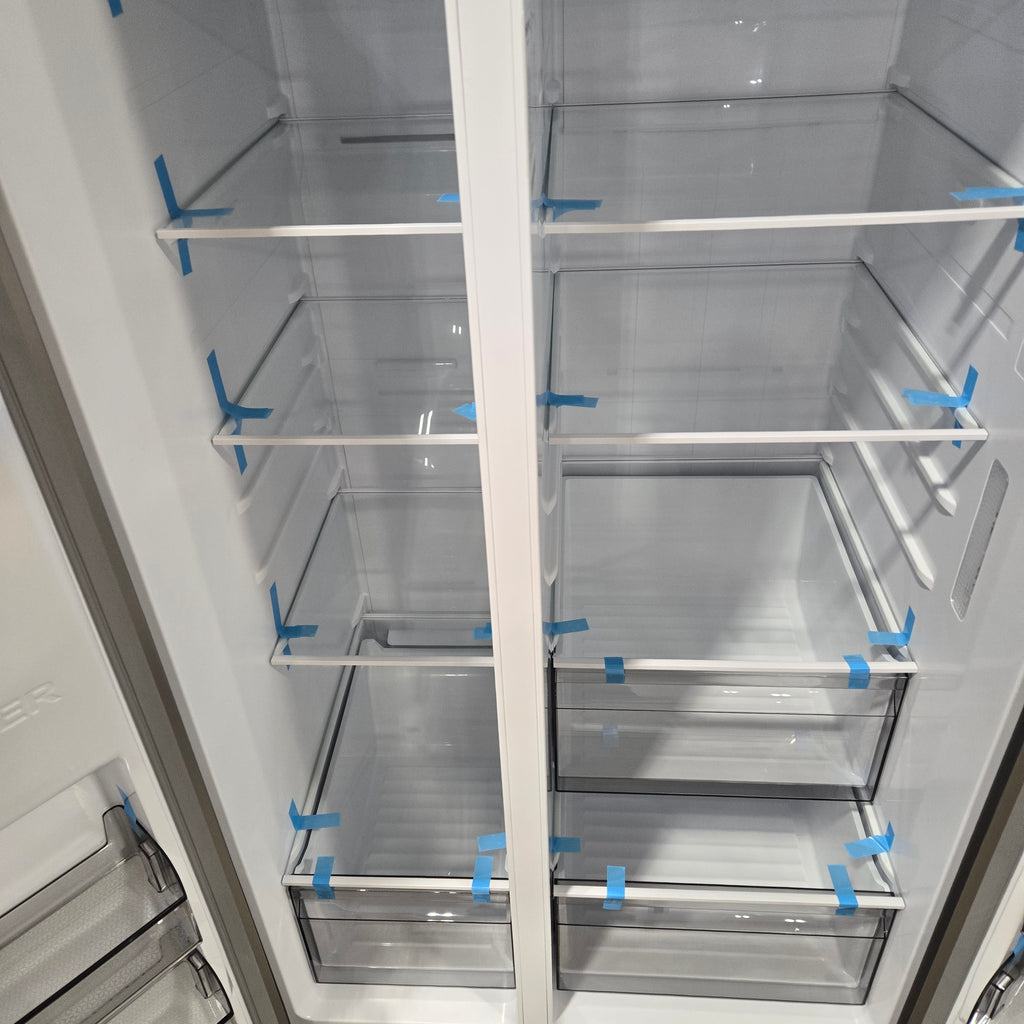 Pictures of Hisense 29.1 cu. ft. Standard Depth Side by Side Refrigerator Stainless Steel - HRS290P5FSE - Open Box - Neu Appliance Outlet - Discount Appliance Outlet in Austin, Tx