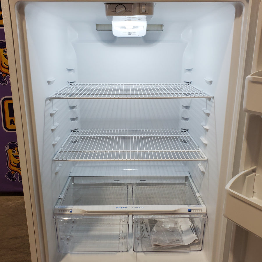 Frigidaire 30" Wide Garage Ready Top Freezer 18 Cu. Ft. Refrigerator with EvenTemp Cooling System and Spacious Interior Storage in White 22136SD271 - FFTR1814WW - Scratch & Dent (Minor)